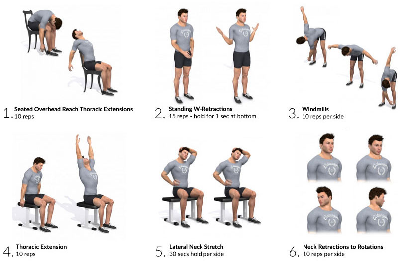 Desk mobility exercises
