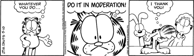 Moderation Garfield