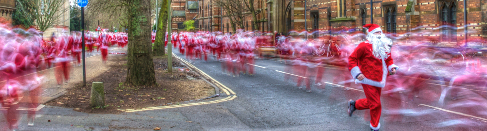 Oxford's Santa on the run